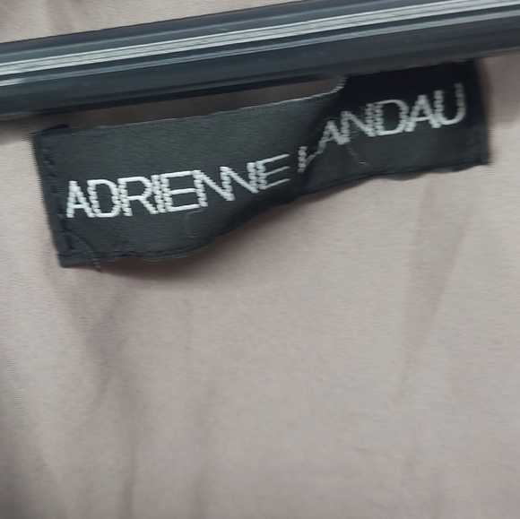 Adrienne Landau Gray Rabbit Fur Coat Size Medium - Picture 7 of 7